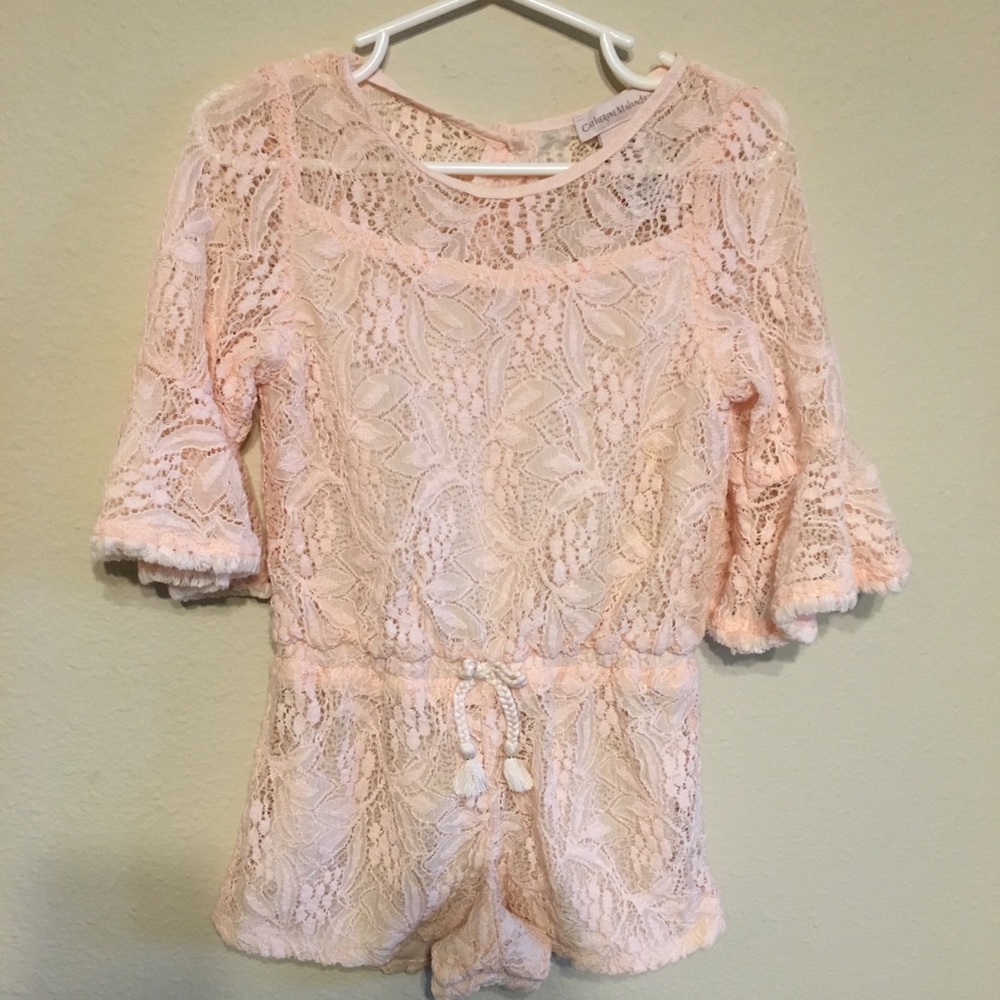 Super Stylish 💁🏽‍♀️ Lace Girls Romper
